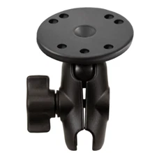 RAM-B-103U-A Ram Mounts 1"Diam Ball Short Double Socket Arm w/ 2.5" Round Base