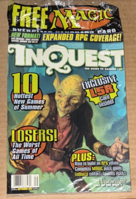 Sealed INQUEST MAGAZINE #29 September 1997 W PROMO Cards Mtg Magic