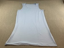 Real Essentials Soft Tank Dress Womens Size 2XL Blue Stretchy Lightweight Cool