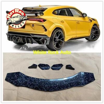 REAL FORGE CARBON FIBER REAR TRUNK SPOILER WING FOR LAMBORGHINI URUS MSY STYLE