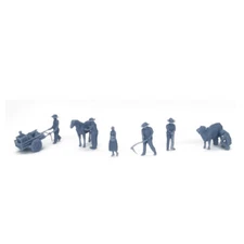 Outland Models Railroad Scenery Country Farmer Peasant Figure Set HO Scale 1:87