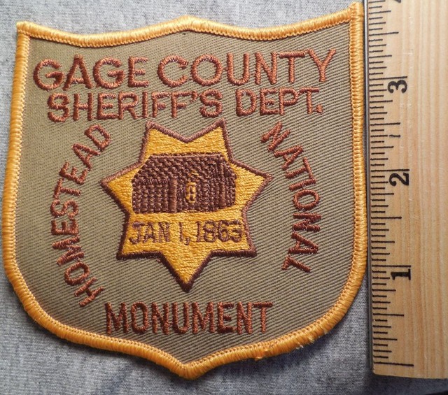 GAGE COUNTY NEBRASKA SHERIFF PATCH (HIGHWAY PATROL, SHERIFF, STATE) eBay
