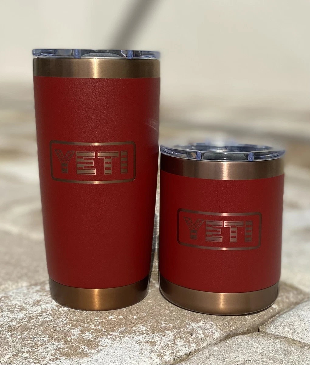 YETI Rambler 20 oz Tumbler “Folds of Honor” Brick Red/Copper