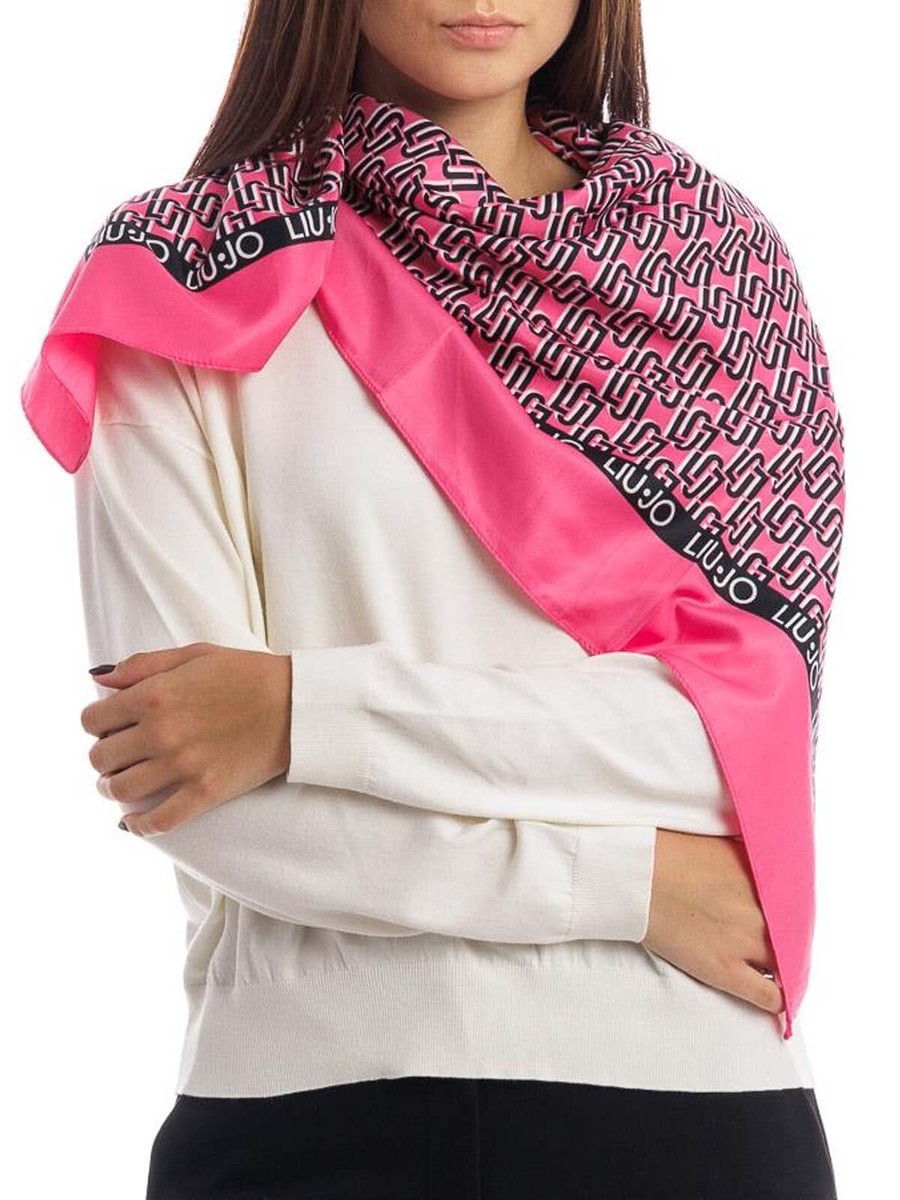Foulard Donna Seta Firmati Hermes LIU JO: Foulad In Viscosa Con