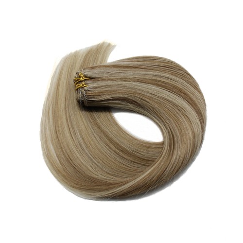 Double Weft Human Hair Extensions Weave Remy Real Russian Straight Hair 100g 12A - Picture 63 of 74