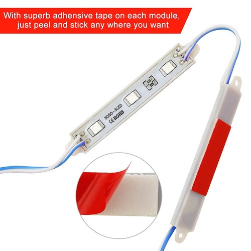 BLUE 5050 5054 SMD 3 6 LED Module Light Store Front Window Sign Lamp DC12V Kits - Picture 14 of 37