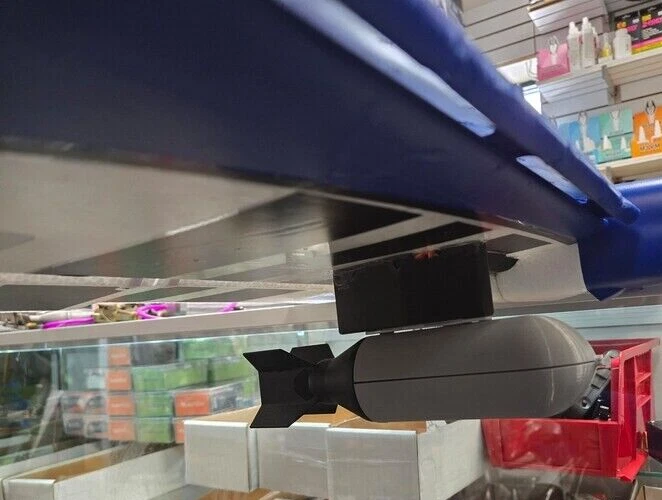 Fake Bomb / Ordinance For RC Airplane : For use with E-Flite Bomb Drop EFLA405 - Image 3 of 4