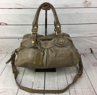 Marc Jacobs Classic Q Baby Groovy 2WAY Bag Shoulder Handbag Greige