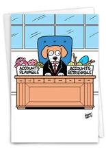 Admin Professionals Day-Accounts Playable: Hilarious Single Card with Envelope