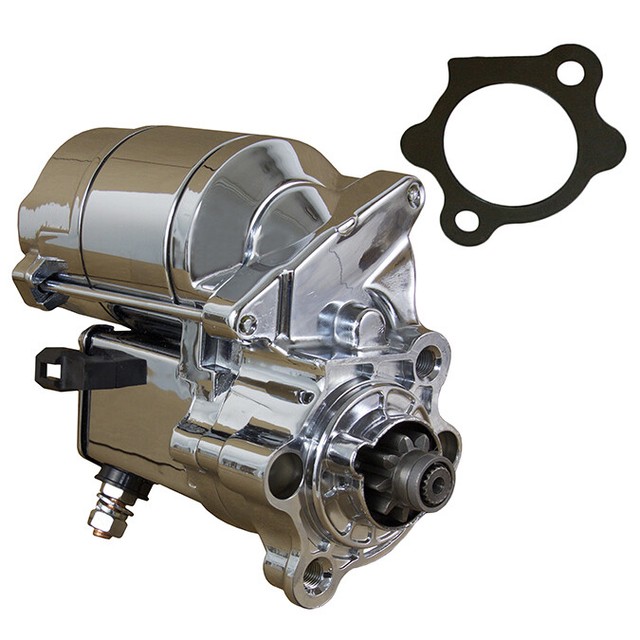 CHROME STARTER FITS HARLEY DAVIDSON SPORTSTER 883 1000 1200 DELUXE