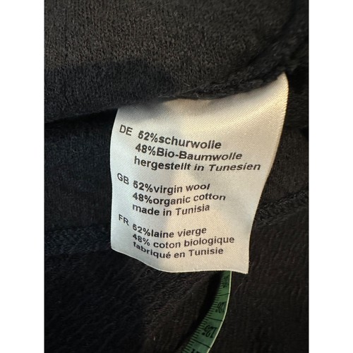 ELEMENTE CLEMENTE Navy Wool Organic Cotton Long Sleeve Lagenlook Size 2 - Picture 3 of 6