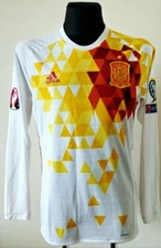 Spain 2015 - 2017 Away football Adidas Player Issue Jersey size 8