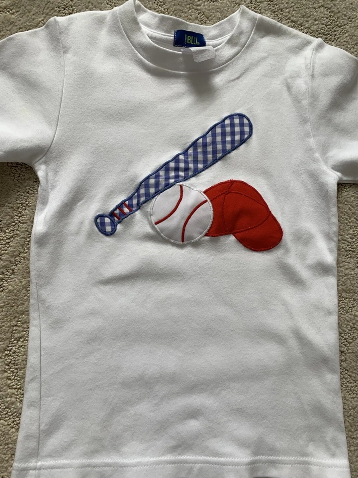 USED Boy’s Silly Goose and Cotton BLUE 2pc Summer Outfits- size 4/5 - Image 3 of 4