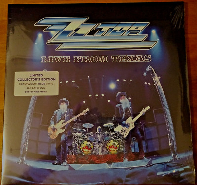 ZZ Top - Live From Texas 2 blue Vinyl LPs RSD 2022 only 500 copies 180g Vinyl