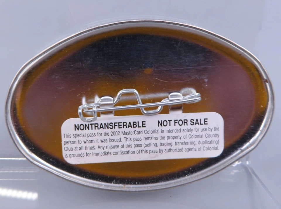 LOTE de insignias de invitado Mastercard Colonial 2002 Grounds Nick Price Champion Foto 3 de 4