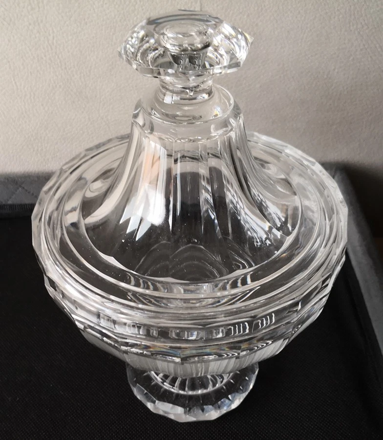 ANCIEN DRAGEOIR BONBONNIERE COUPE en CRISTAL BACCARAT / Crystal box - Photo 2/4