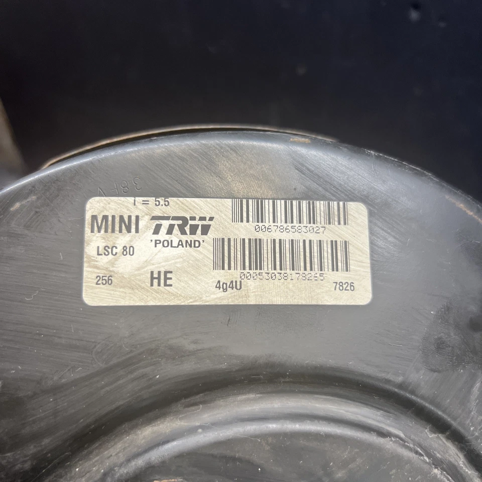 2009 MINI COOPER 1.6 COUNTRYMAN POWER BRAKE VACUUM BOOSTER TRW OEM - Image 3 of 4
