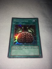 Yu-Gi-Oh! TCG Brain Control DR3-DE218 Super Rare Unlimited heavy play 