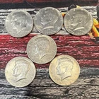 Kennedy 50C Lot 1968, 1969, 1969, silver and 3 - 1976 bicentential US Coins