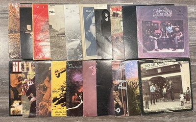 Lot of 20 Used Vinyl LPs Heart CCR George Harrison Allman Bros Jeff Beck
