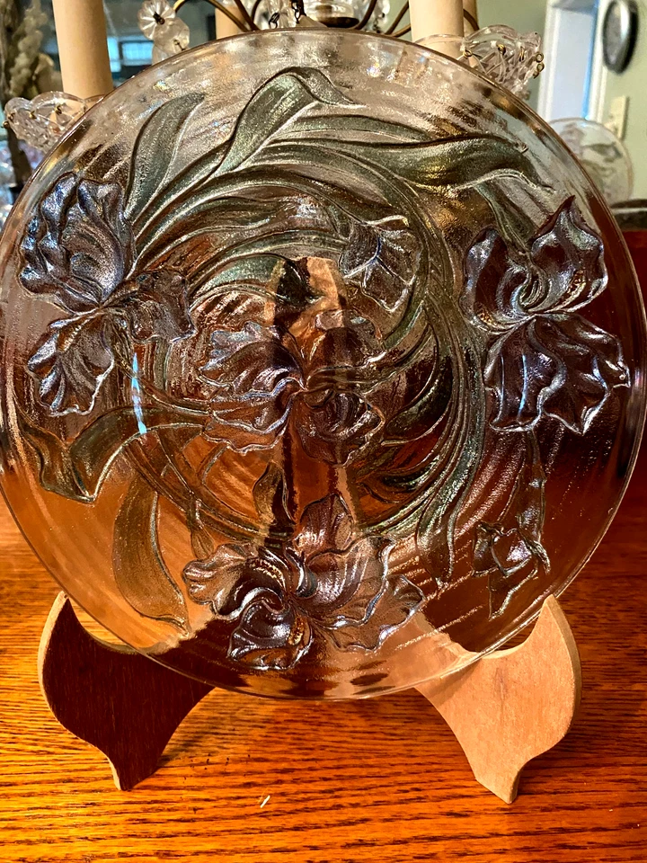 JUEGO DE CUATRO PLACAS DE CRISTAL CON IRIS/ 8/1/2" ANCHO/PÚRPURA, VERDE, DORADO, COLOR ROSA Foto 4 de 4