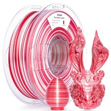 Silk PLA 3D Printer Filament, Shiny Multicolor Christmas Rainbow PLA Filament...