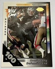1992 Wild Card - Howie Long #70 100 Stripe Raiders HOF