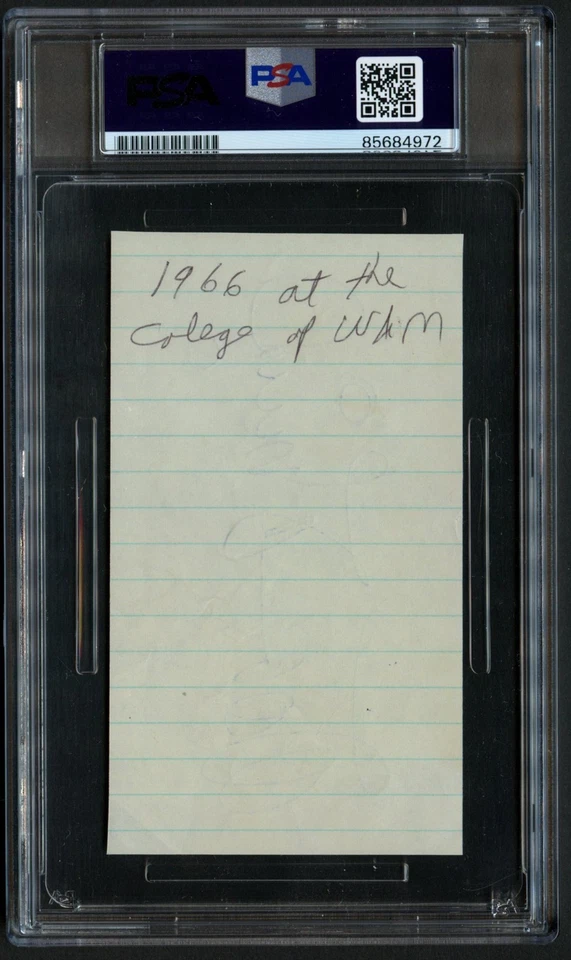 Autógrafo de Walt Disney d1966 2,5x4 firmado en 1966 con certificado de autenticidad Phil Sears y PSA losa Foto 2 de 3