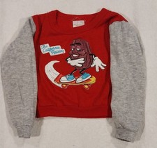 Vintage 1980s KIDS California Raisins Crewneck Sweater Size 4 KIDS