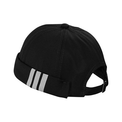 Mens Brimless Hat Rolled Cuff Harbour Retro Strapback Docker Cap Sailor Beanie