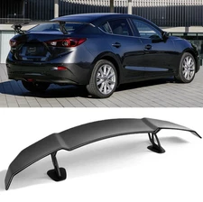 55"x8" Glossy Black Rear Trunk Wings Spoiler GT-Style For MAZDA 3 M3 Axela Sedan