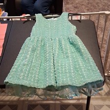 Size M 7/8 Girls Cat  Jack Floral Tulle Fit  Flare Round Sleeveless Dress