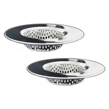 Seatery Bathtub Drain Strainers, Tub Hair Catcher, Silver