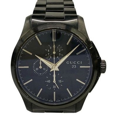 Gucci G-Timeless Black Uhr Unisex Quarz Klassiker aus Japan