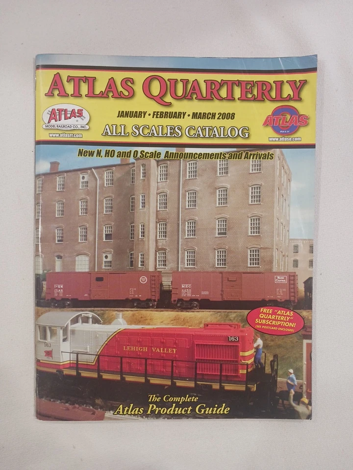 2008 (4) Atlas Quarterly All Scales Catalog Train Magazine Lot Model Railroading - Image 2 of 4