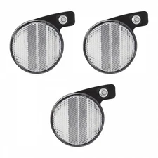 Sunlite Mag Wheel Reflector Set - Durable Clear 3-Piece Cycling Safety