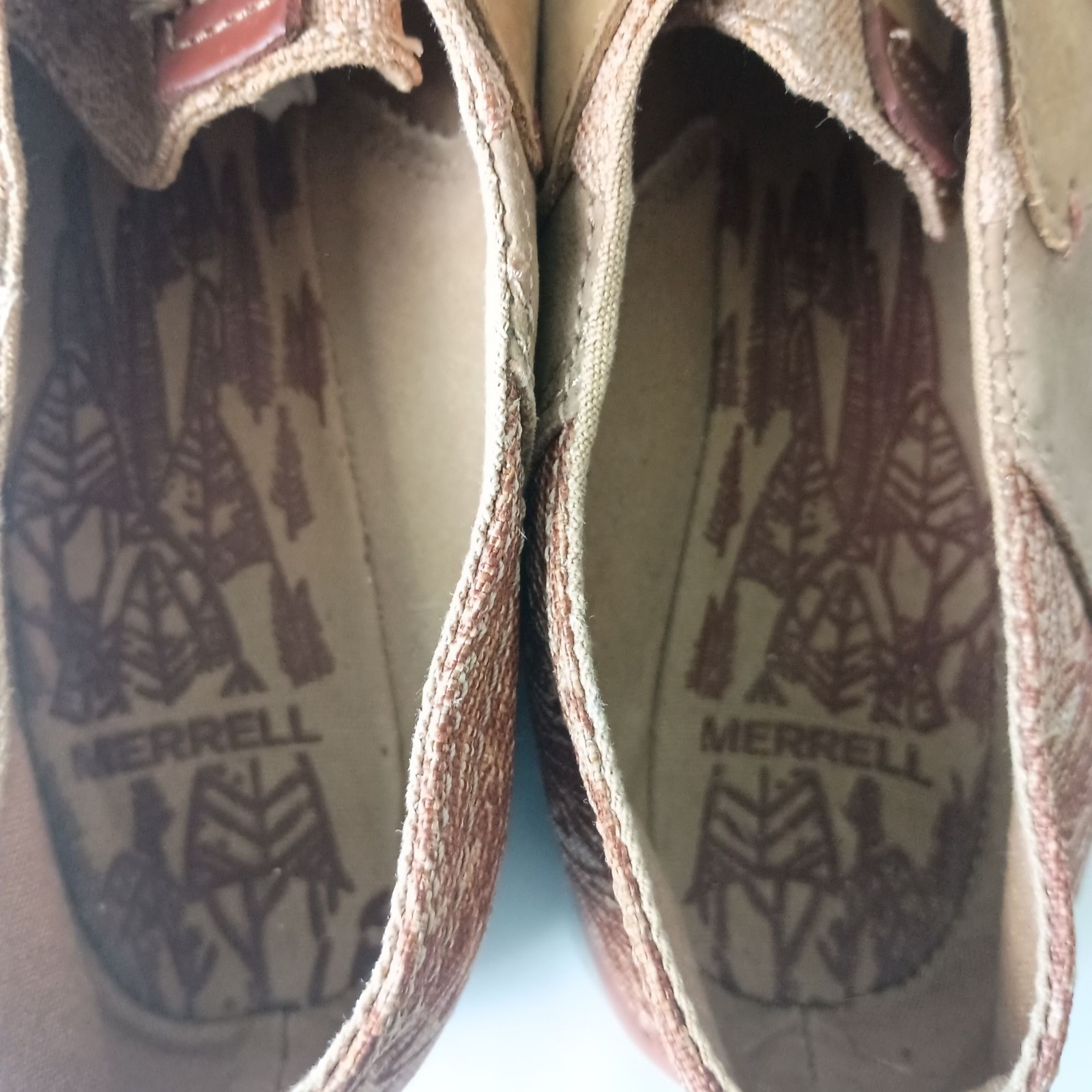 Merrell Duskair Moc Brown Sugar slip on donna 9 tela pelle comodi