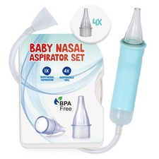 Nasal Aspirator for Baby, Baby Nose Sucker, Snot Vacuum for Baby, Baby Nasal