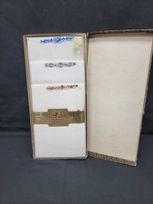 Nib Vintage Goldenweve Men  s Hankerchiefs Set of 3 Cotton Poly Embroidery