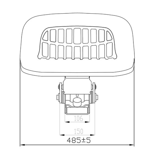 Ford Super Dexta Schleppertsitz Traktorsitz Treckersitz PVC Blau passend - Afbeelding 4 van 6