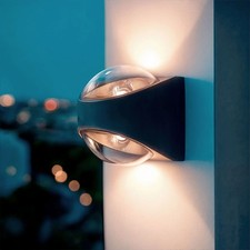 Lámpara de Pared LED Exterior 12W Aluminio Doble Cara Iluminación Adelfa