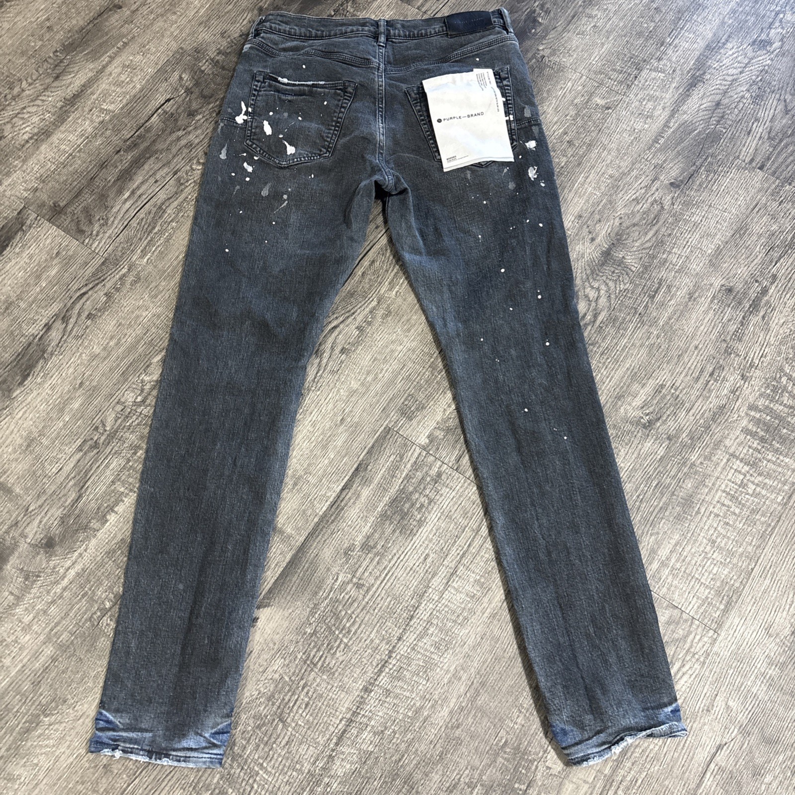 Purple Brand Men’s P001 Paint Splatter Slim Leg Low Rise 31 Fits 30 X 30.5 NEW - View 20