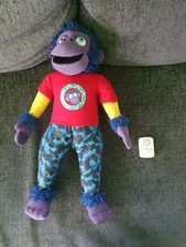 Zingzillas Zak Plush Soft Toy Purple Blue Monkey, 20" (Voicebox Not Working)