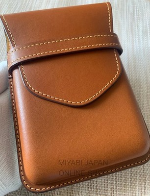 【Near Mint】PILOT and SOMES Cowhide Leather Pen Case for 5 pens BROWN SLS5-11-BN