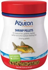 Aqueon Shrimp Pellets Sinking Food for Tropical Fish, Goldfish, Loaches, Catfish
