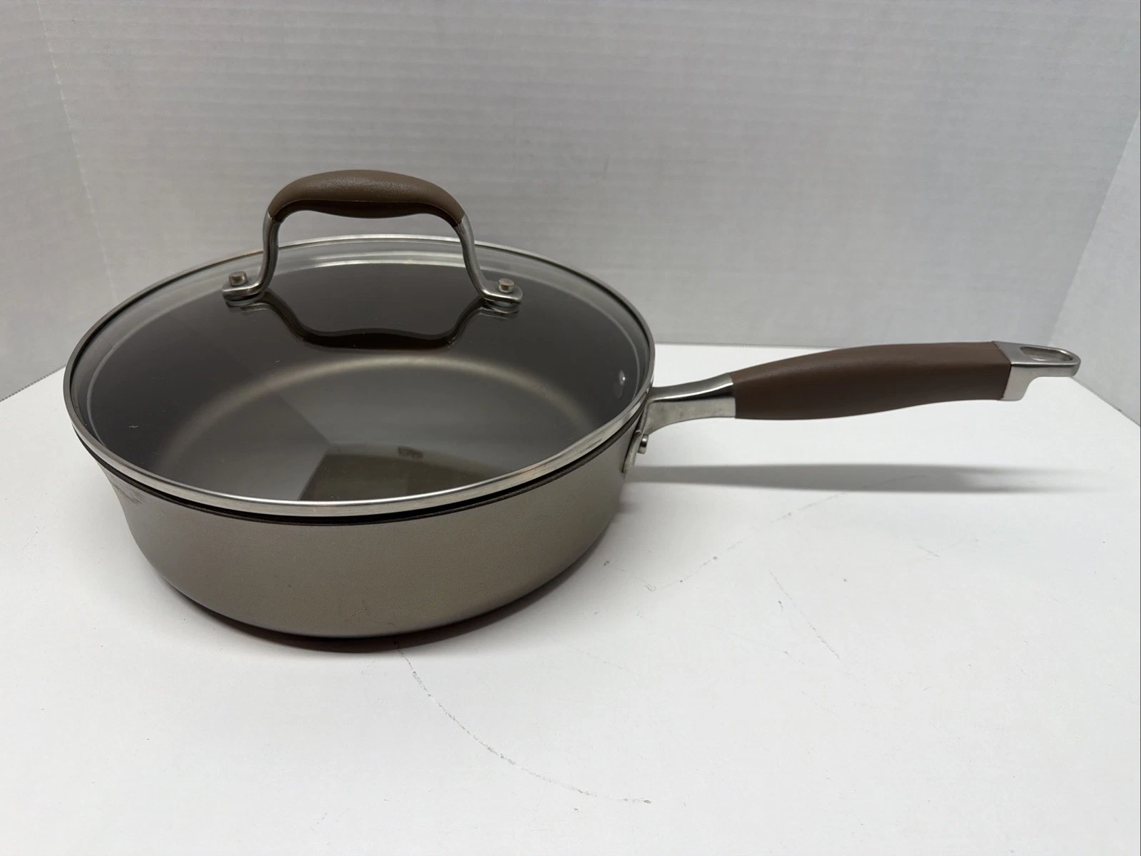 Anolon Advanced 10" Skillet / Frying Pan & Glass Lid Hard Anodized Non Stick