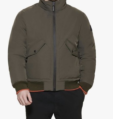 tommy hilfiger olive green bomber jacket
