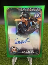 2024 Topps Pro Debut - Samuel Basallo #PD-146 Green Foil Autographs /99 (AU, RC)