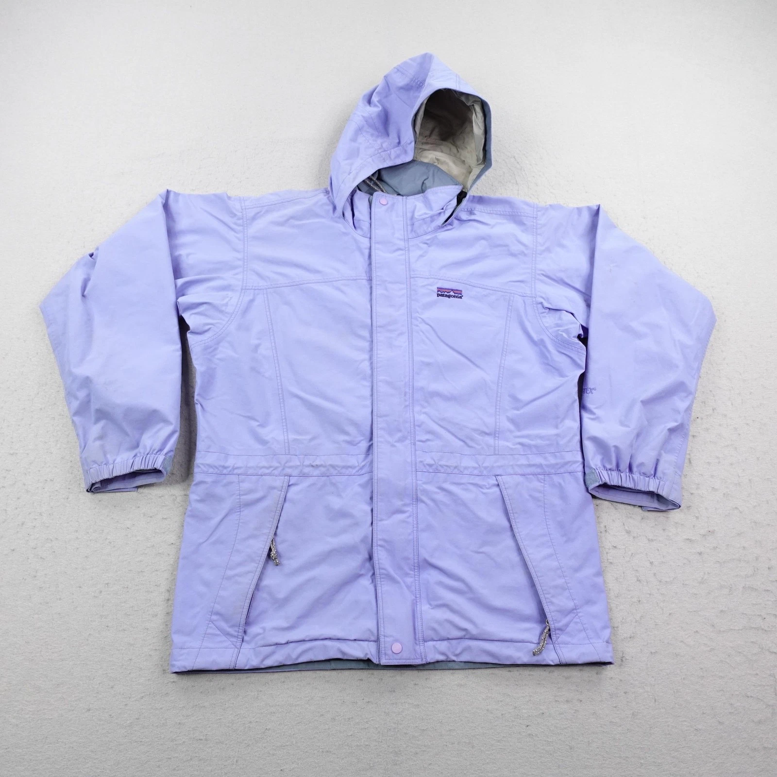 Vintage Patagonia Jacket Womens Medium Purple Waterproof Snow Parka Mesh Lined