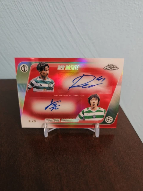 2026 Topps Chrome UEFA Reo Hatate & Shunsuke Nakamura Dual Auto Red /5 - Celtic